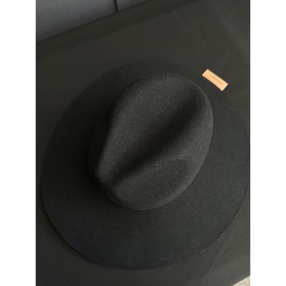 GIGI PIP Scottie Wide Brim Fedora Hat Black NEW Size 57 S/M main image 10